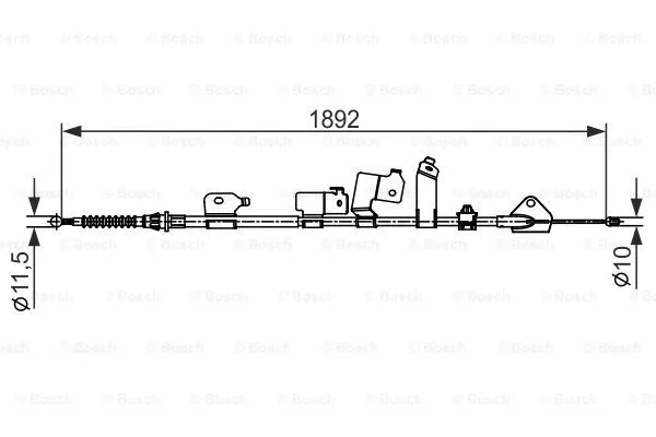 Трос ручника BOSCH 1 987 482 439