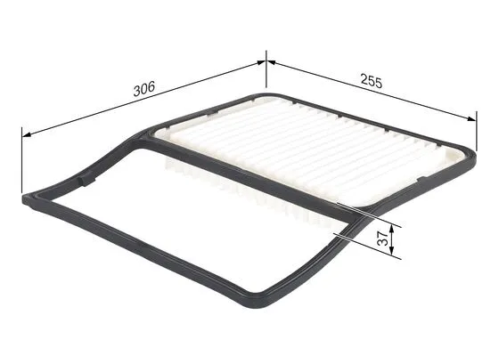 Воздушный фильтр BOSCH F 026 400 227 - Фото 2