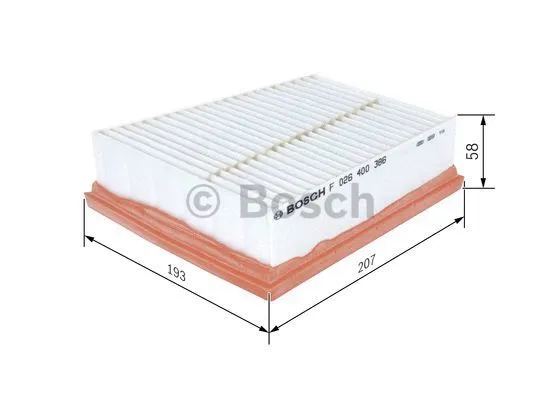 Воздушный фильтр BOSCH F 026 400 386 - Фото 4