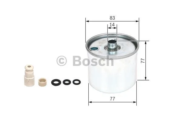 Паливний фільтр BOSCH F 026 402 116 - Фото 3