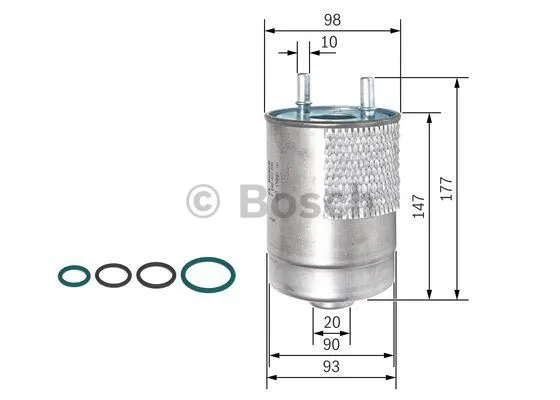 Топливный фильтр BOSCH F 026 402 850 - Фото 4
