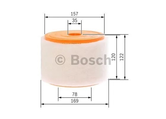 Воздушный фильтр BOSCH F 026 400 289 - Фото 3