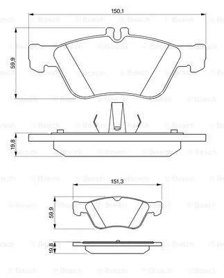 Гальмівні колодки BOSCH 0 986 424 234