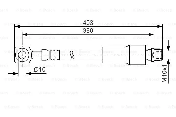 Тормозной шланг BOSCH 1 987 481 545 - Фото 1
