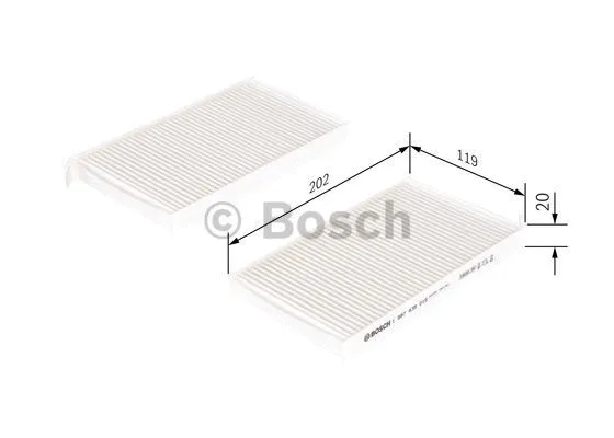 Фильтр салона BOSCH 1 987 435 015 - Фото 3