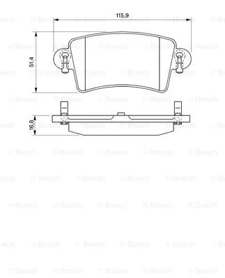 Гальмівні колодки BOSCH 0 986 424 675