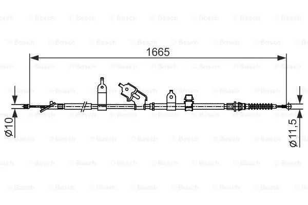 Трос ручника BOSCH 1 987 482 440