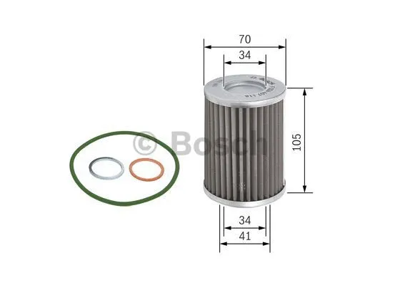 Масляний фільтр BOSCH F 026 407 118 - Фото 3