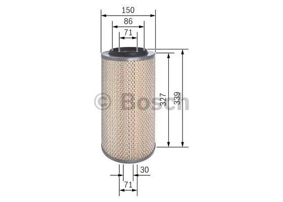 Воздушный фильтр BOSCH F 026 400 322 - Фото 4