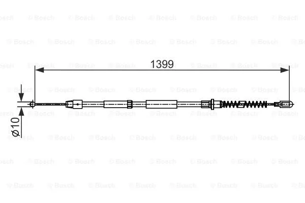 Трос ручника BOSCH 1 987 482 539