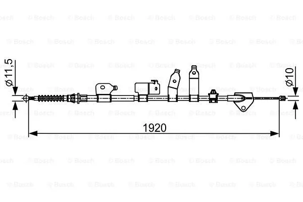 Трос ручника BOSCH 1 987 482 438