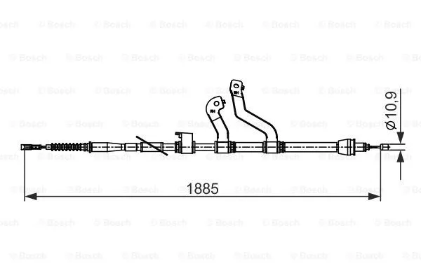 Трос ручника BOSCH 1 987 482 573
