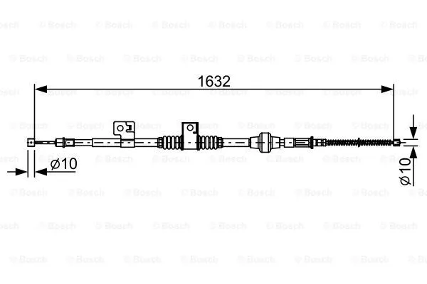 Трос ручника BOSCH 1 987 482 519