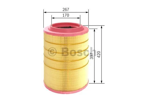 Воздушный фильтр BOSCH F 026 400 533 - Фото 1