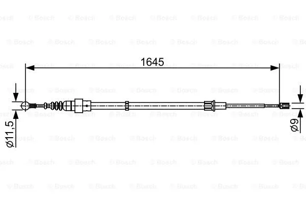 Трос ручника BOSCH 1 987 482 451