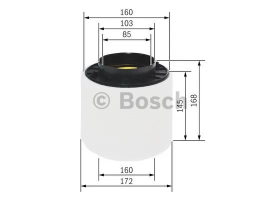 Воздушный фильтр BOSCH F 026 400 283 - Фото 4