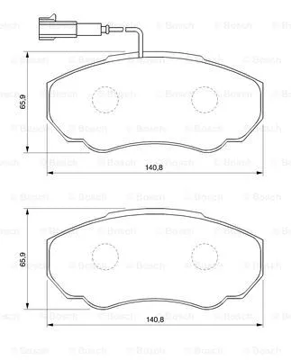 Гальмівні колодки BOSCH 0 986 424 703
