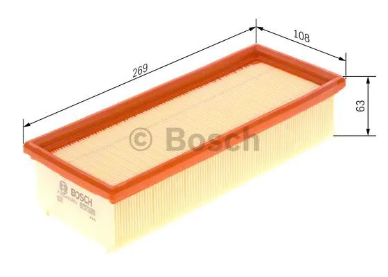 Воздушный фильтр BOSCH F 026 400 263 - Фото 4