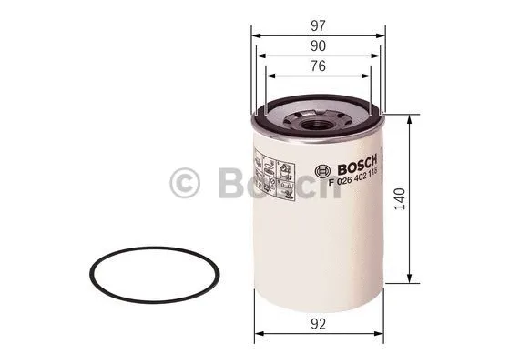 Топливный фильтр BOSCH F 026 402 118 - Фото 3