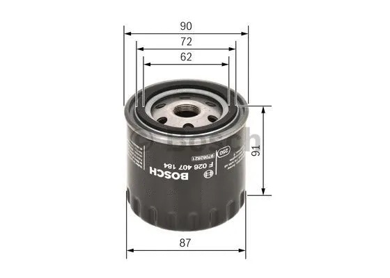 Масляный фильтр BOSCH F 026 407 184 - Фото 4