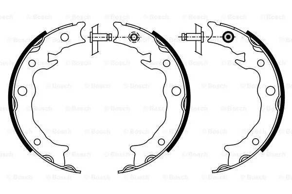 Тормозные колодки ручника BOSCH 0 986 487 933 - Фото 4