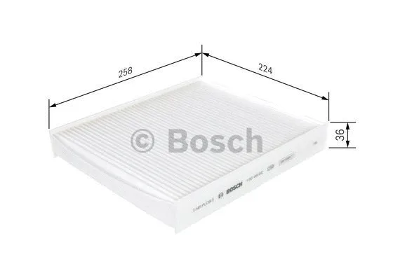 Фильтр салона BOSCH 1 987 435 002 - Фото 4