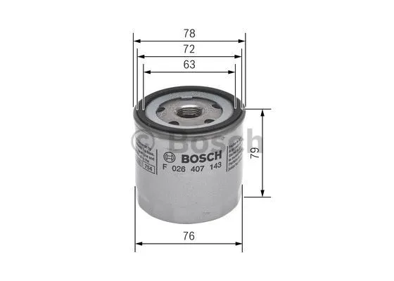 Масляний фільтр BOSCH F 026 407 143 - Фото 1