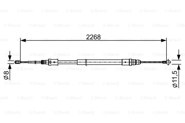 Трос ручника BOSCH 1 987 482 409