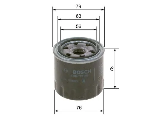 Масляный фильтр BOSCH 0 986 TF0 059 - Фото 4