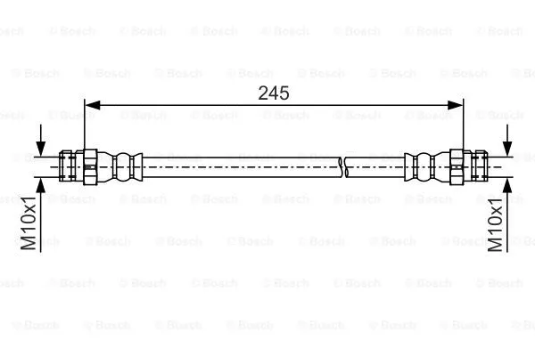 Тормозной шланг BOSCH 1 987 481 457 - Фото 1