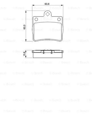 Гальмівні колодки BOSCH 0 986 424 497