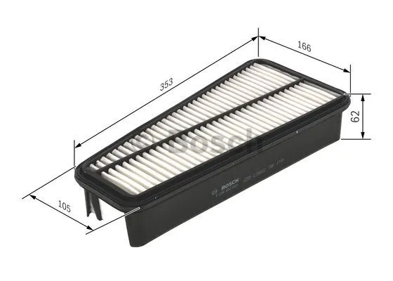 Воздушный фильтр BOSCH F 026 400 302 - Фото 3
