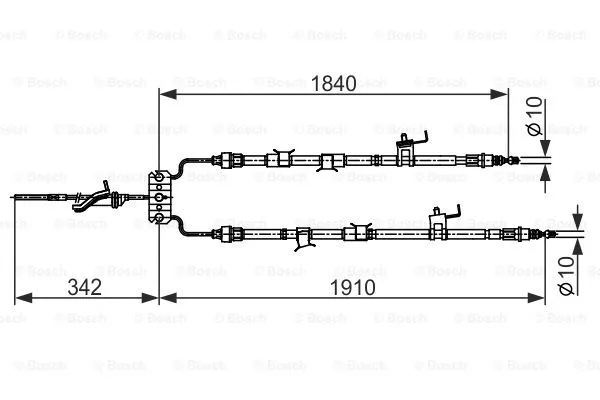 Трос ручника BOSCH 1 987 482 420