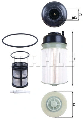 Топливный фильтр KNECHT KX 406 KIT