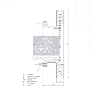 Тормозной диск DT 10.34108 - Фото 2
