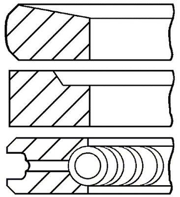 Поршневые кольца GOETZE ENGINE 08-431700-00