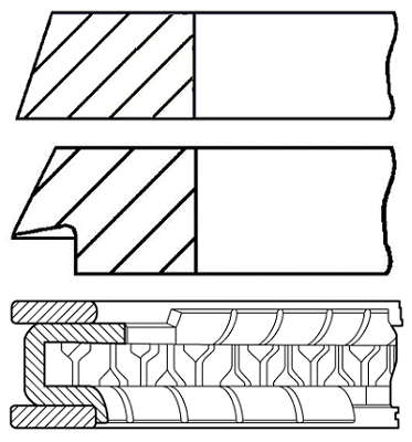 Поршневые кольца GOETZE ENGINE 08-101200-00
