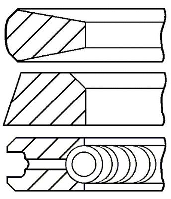 Поршневые кольца GOETZE ENGINE 08-105507-00
