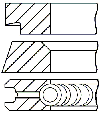 Поршневые кольца GOETZE ENGINE 08-145406-00