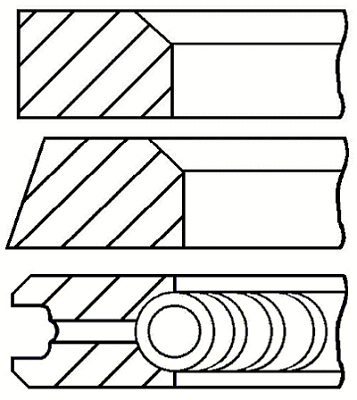Поршневые кольца GOETZE ENGINE 08-117900-00