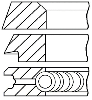 Поршневые кольца GOETZE ENGINE 08-701200-00