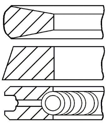Поршневые кольца GOETZE ENGINE 08-431900-00