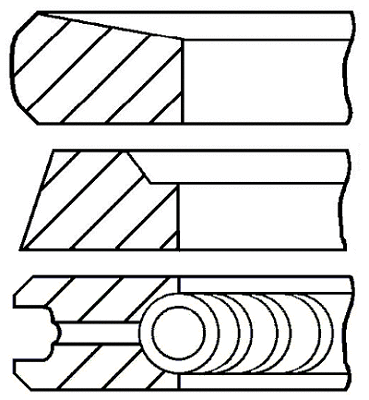 Поршневые кольца GOETZE ENGINE 08-436100-00