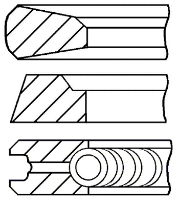 Поршневые кольца GOETZE ENGINE 08-502600-00