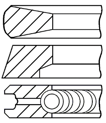 Поршневые кольца GOETZE ENGINE 08-854700-00