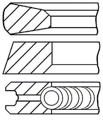 Поршневые кольца GOETZE ENGINE 08-337000-00
