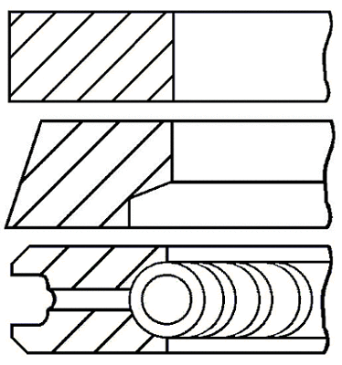 Поршневые кольца GOETZE ENGINE 08-124806-00