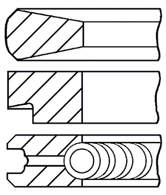 Поршневые кольца GOETZE ENGINE 08-110000-00