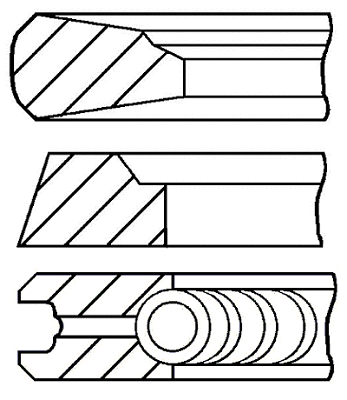 Поршневые кольца GOETZE ENGINE 08-121200-00