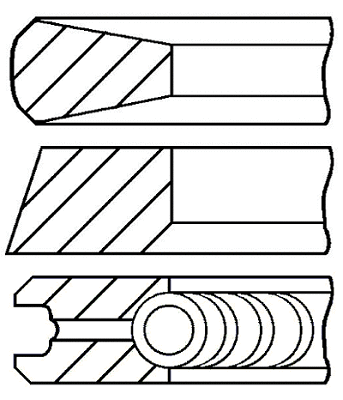 Поршневые кольца GOETZE ENGINE 08-704500-00
